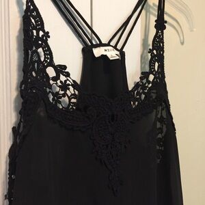 Lace blank tank top 〰️ size small 〰️ by mine